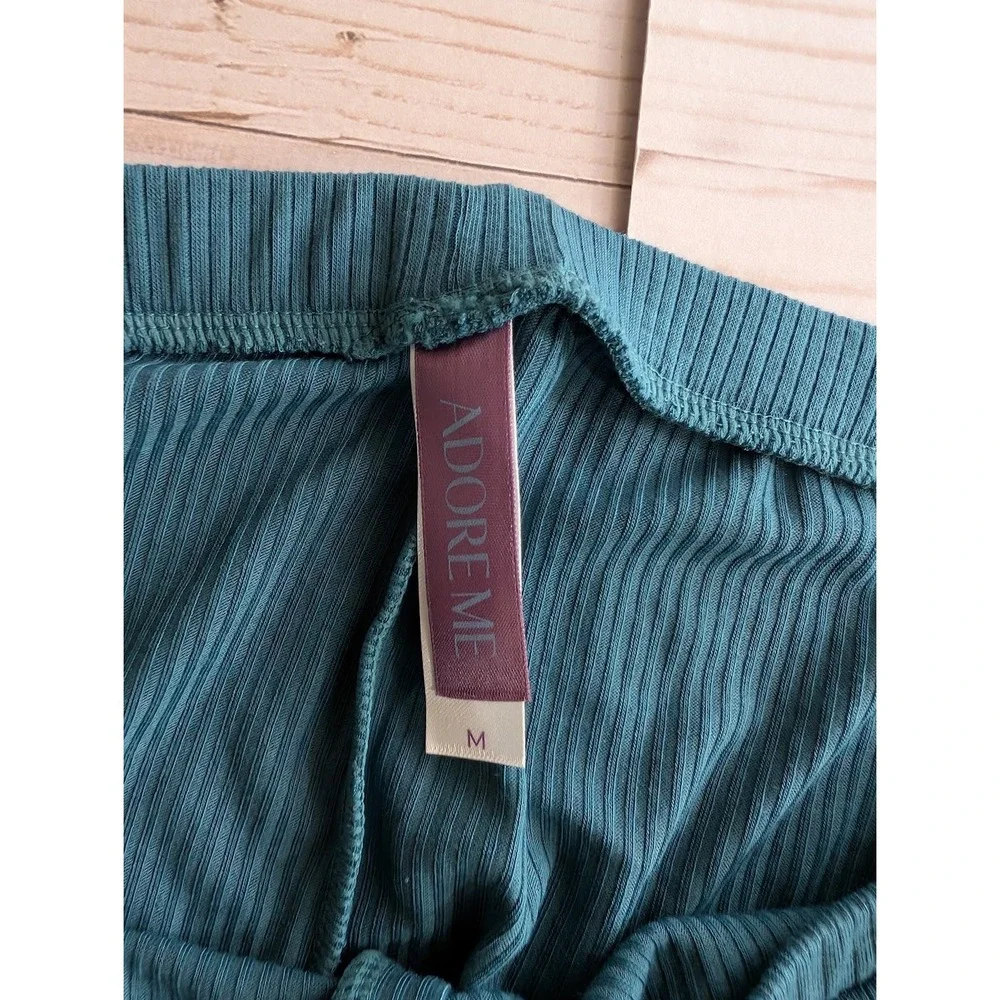 Adore Me Size Medium‎ Womens Blue Ribbed Intimate Shorts NWT